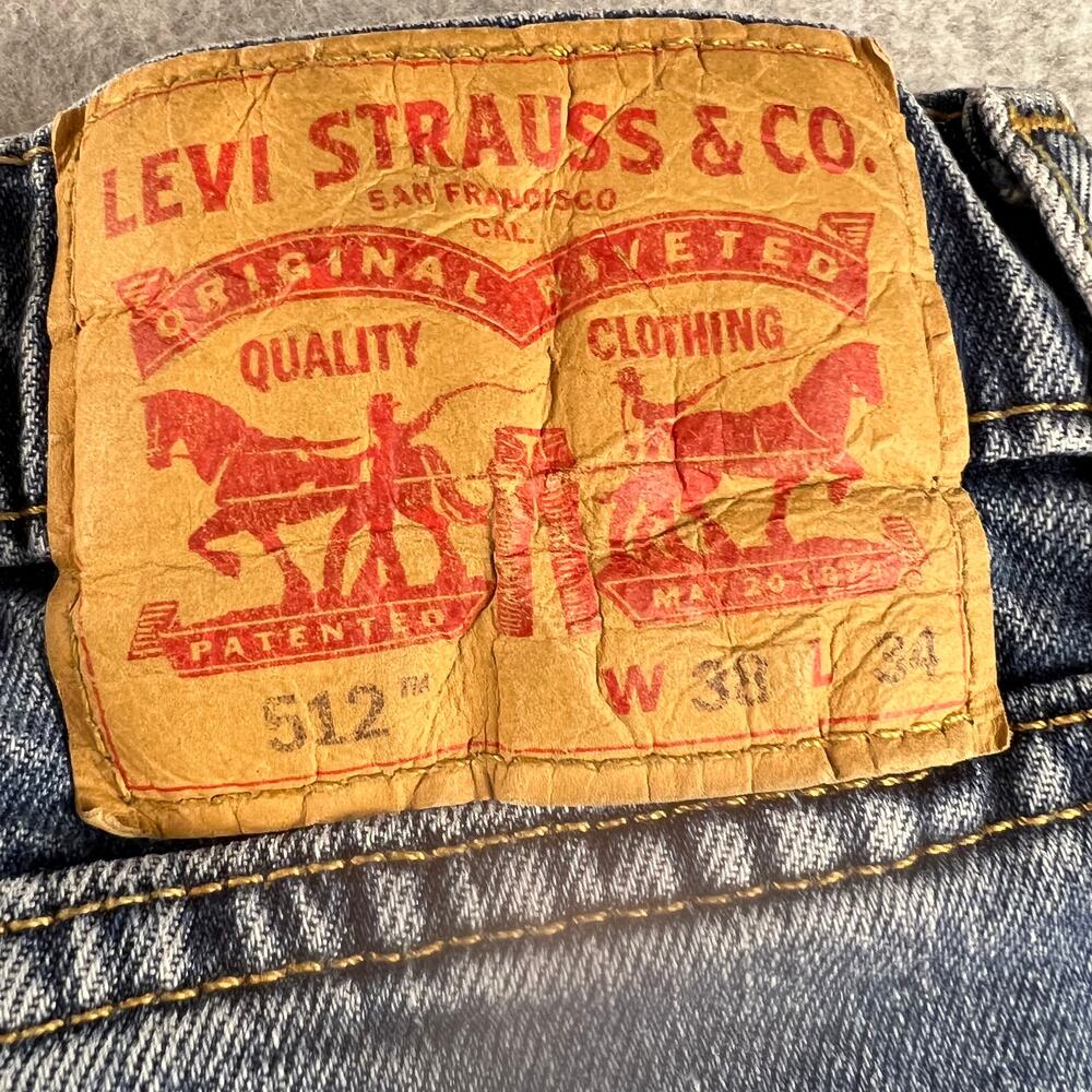 Men's Levi Model 512 38 X 34 Slim Taper Jeans